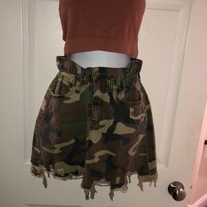 Camouflage Mini Skirt